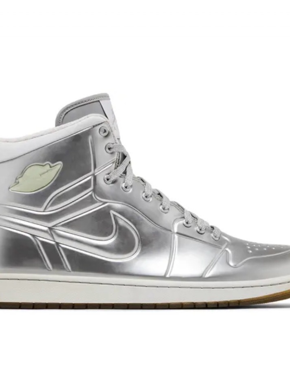 Size 11 Air Jordan 1 Anodized Silver sneaker shoes